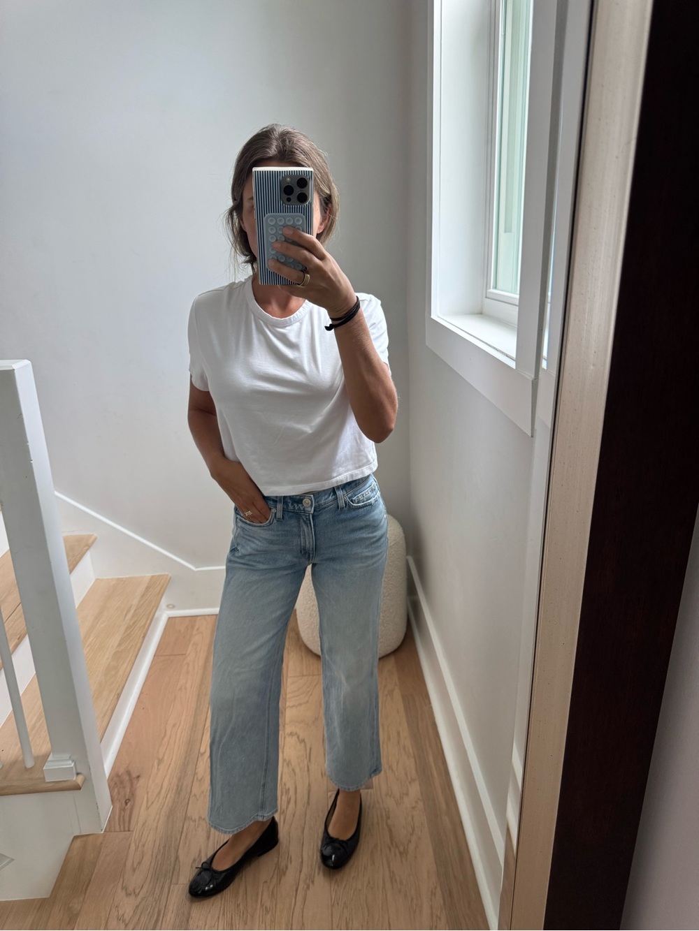 AYR Light Blue Straight-Leg Jeans